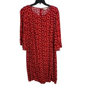 Boden Red Floral Dress